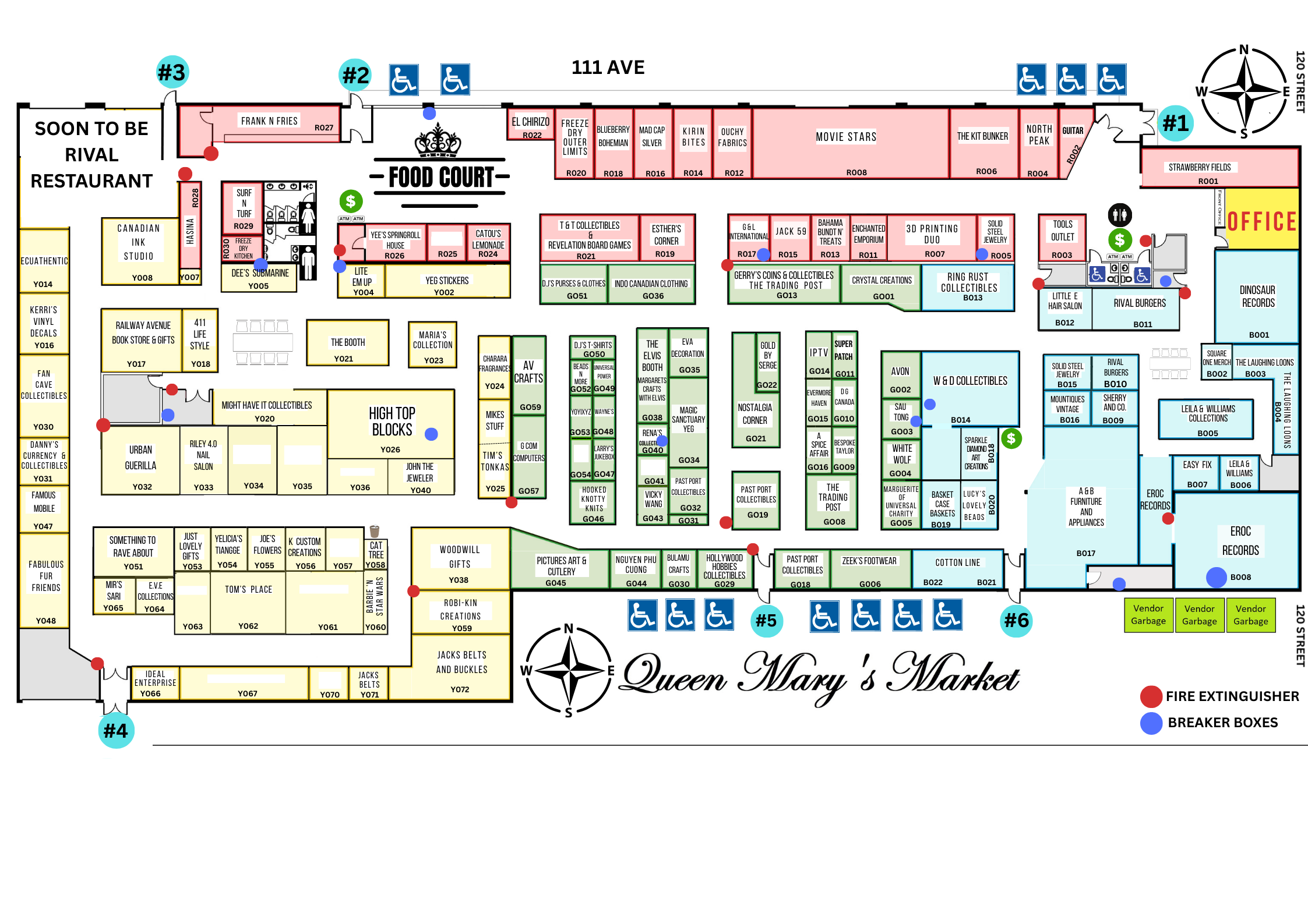 Interactive Touchscreen. Tap a booth for more information. Tap the search bar to find vendors, products, and services. You can send this directory to your phone by scanning the QR code located in the bottom right corner.