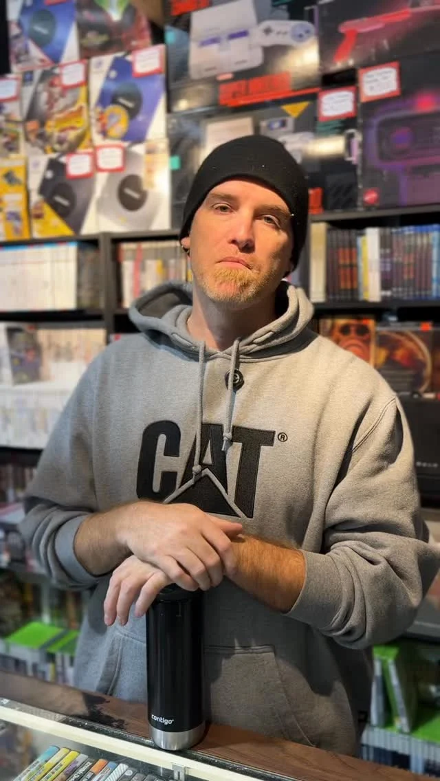 Meet David from @nostalgiacorneryeg! 🎮✨ We asked him how he got started in the business and why he chose Queen Mary’s Market — we love hearing how our vendors began their journey and what brought them here! ❤️ 

#yeg #yegbusiness #yegbiz #yegvideogame #yeggames #yegmarket