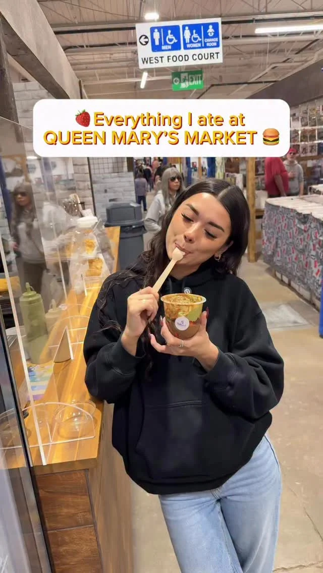 🍔 Come hungry, leave happy at Queen Mary’s Market! 🍓Our FULL food court is open every Saturday 10-6 and Sunday 11-6. 

12011 111 AVE NW, EDMONTON 📍

🍓Dubai Chocolate With Pistachio Drizzle Strawberry Cup: @mellowd.dsrt 

🍔 Oklahoma Smash Burger: @rivalburgers 

🧅 Delicious Perogies: Polish Delights 

🍩 Cinnamon Sugar Mini Donuts: @yeespringrollhouse 

🍋 Powwow Lemonade: @catouslemonade 

#yeg #yegfoodie #yegmarket #yegeats #yegfood